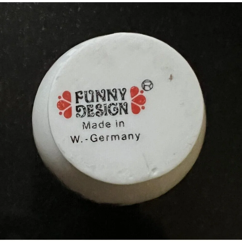 Vintage‎ Miniature Vase by 'FUNNY DESIGN' made in West Germany Pink Flowers Mini